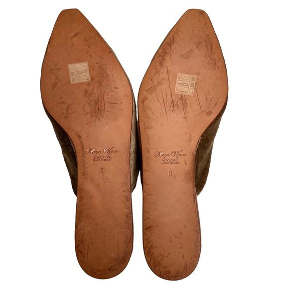 Kevyn Wynn the Elaine Velvet Floral Embellished Slip on Mule Womens Size 8 - Picture 2 of 6